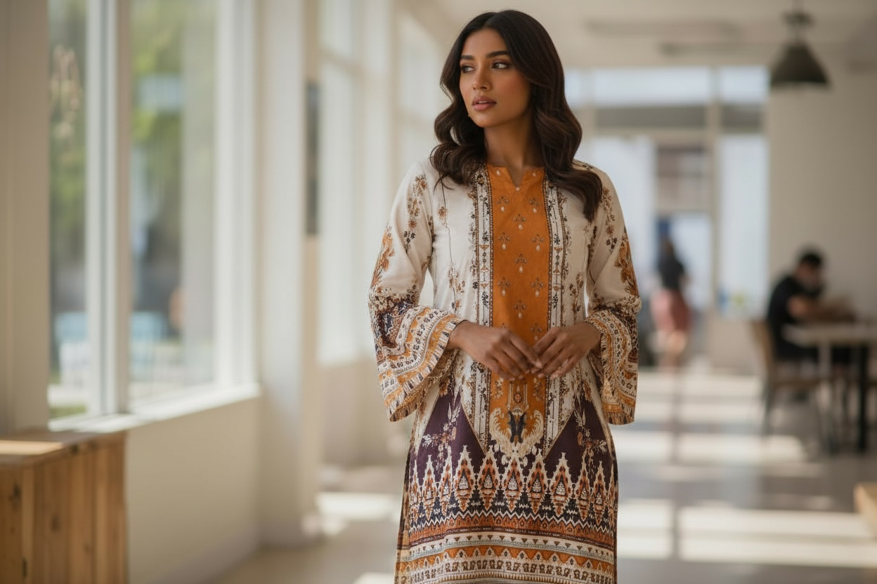 Sunflower print 2 pc