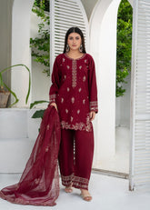 Heba Embroidered 3PC (26NS012)