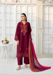 Mahira – Maroon Embroidered 3 pc (26NS019)