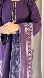 Ruby  Embroidered 3 pc