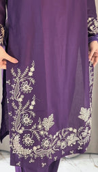 Ruby  Embroidered 3 pc