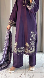 Ruby  Embroidered 3 pc