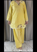 Avo Embroidered 2PC (Short Shirt with Farshi Shalwar)