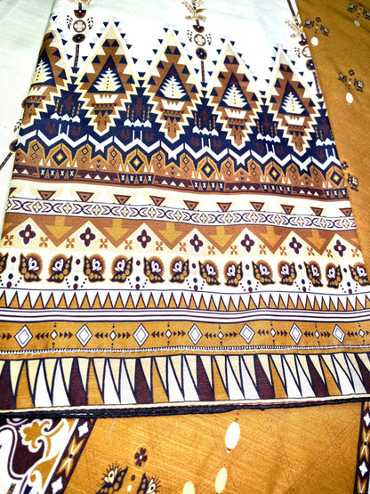 Sunflower print 2 pc