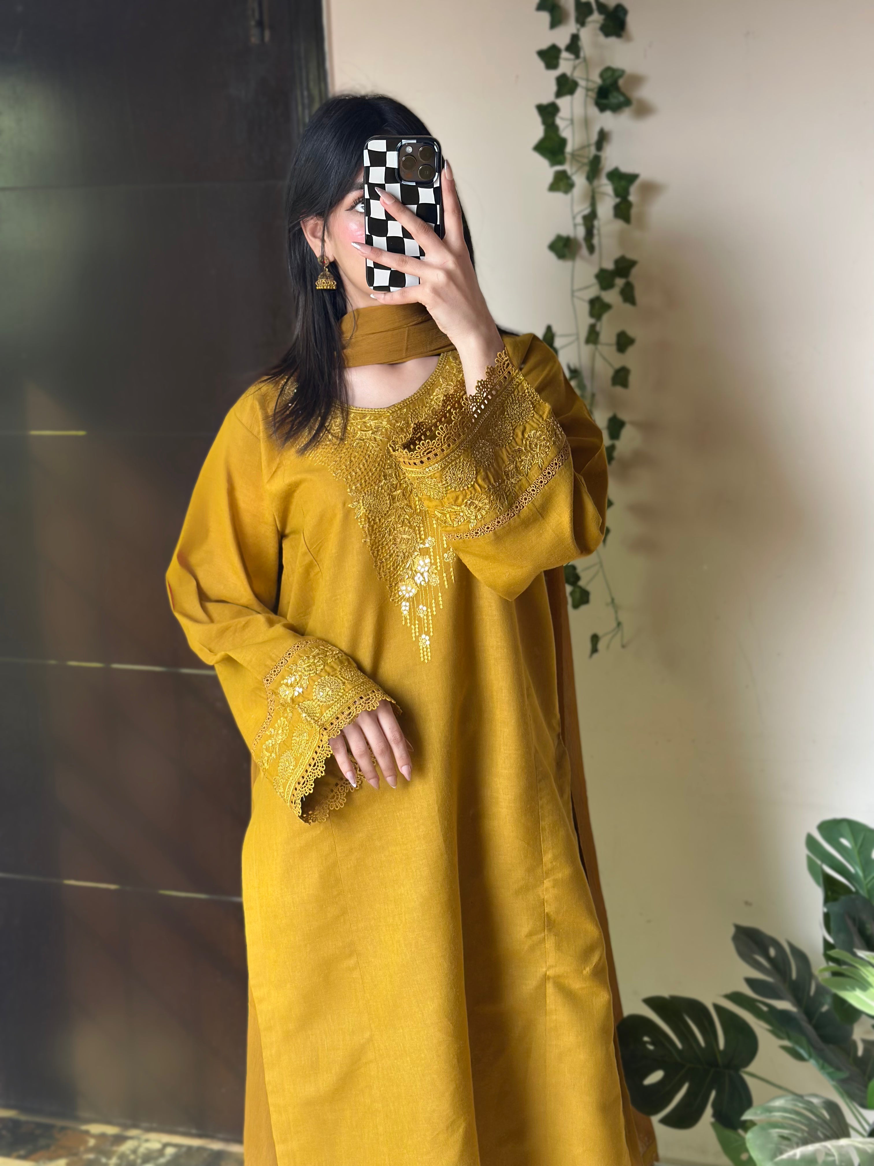 Mehmal Embroidered 3 pc