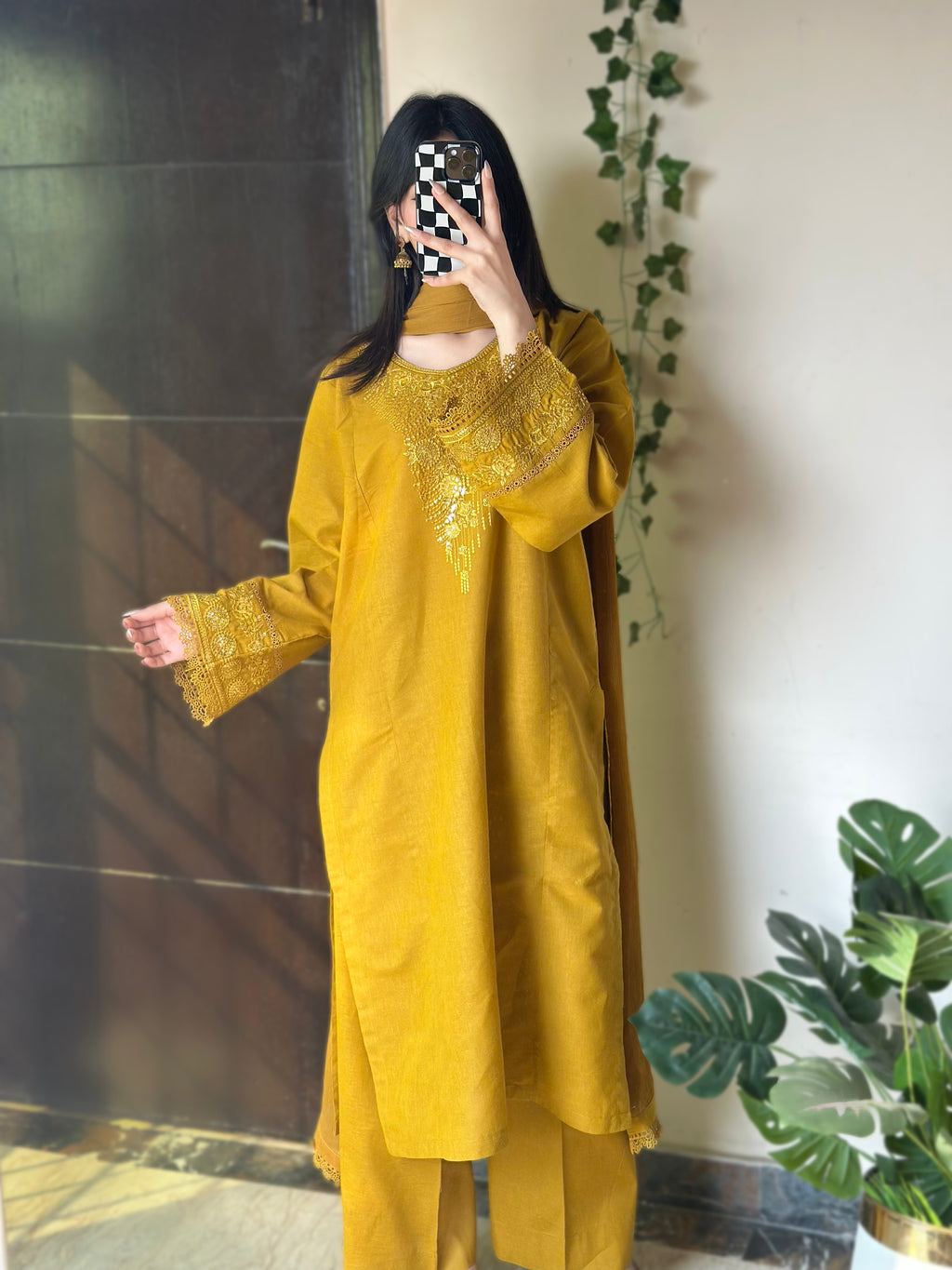 Mehmal Embroidered 3 pc