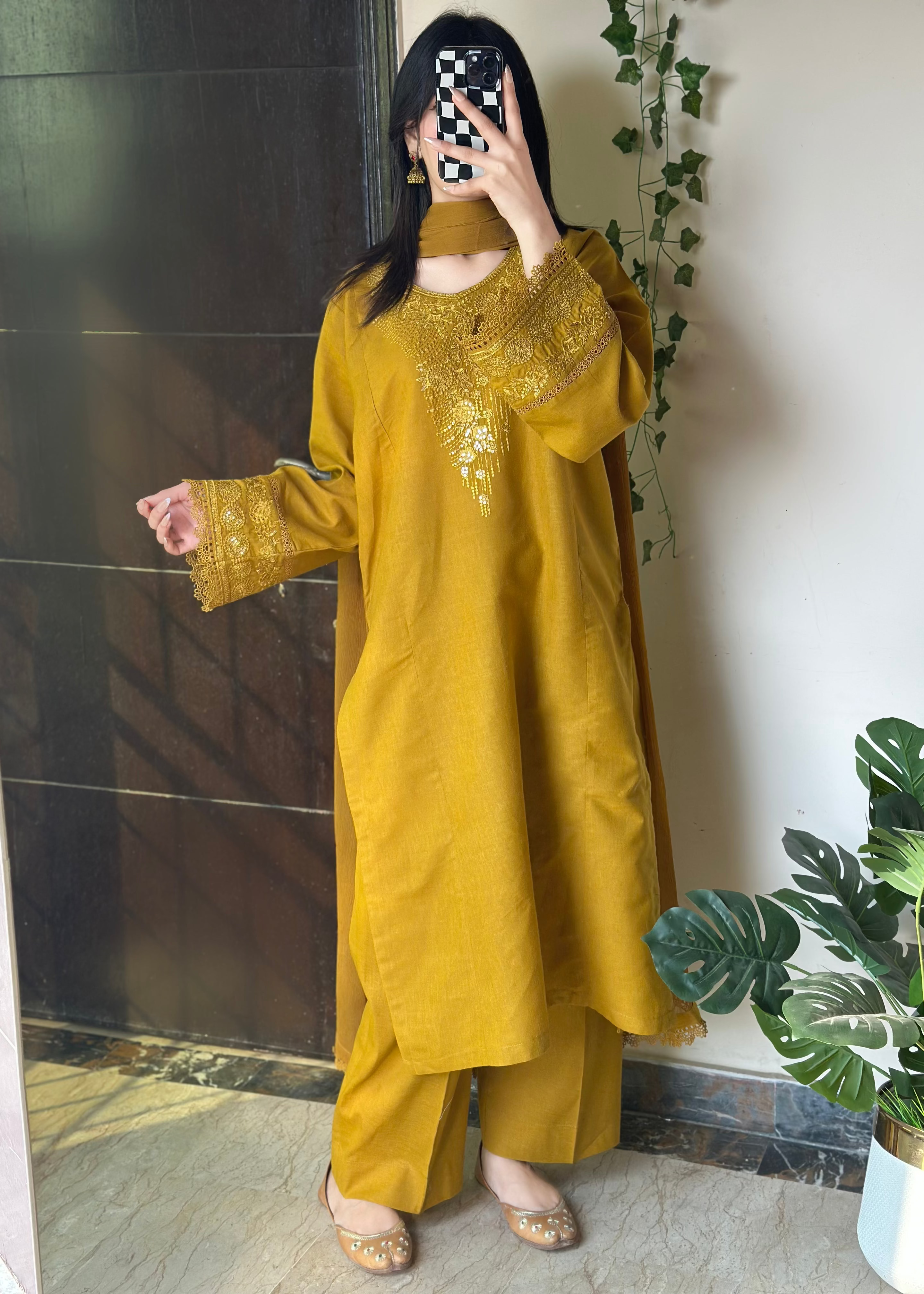 Mehmal Embroidered 3 pc