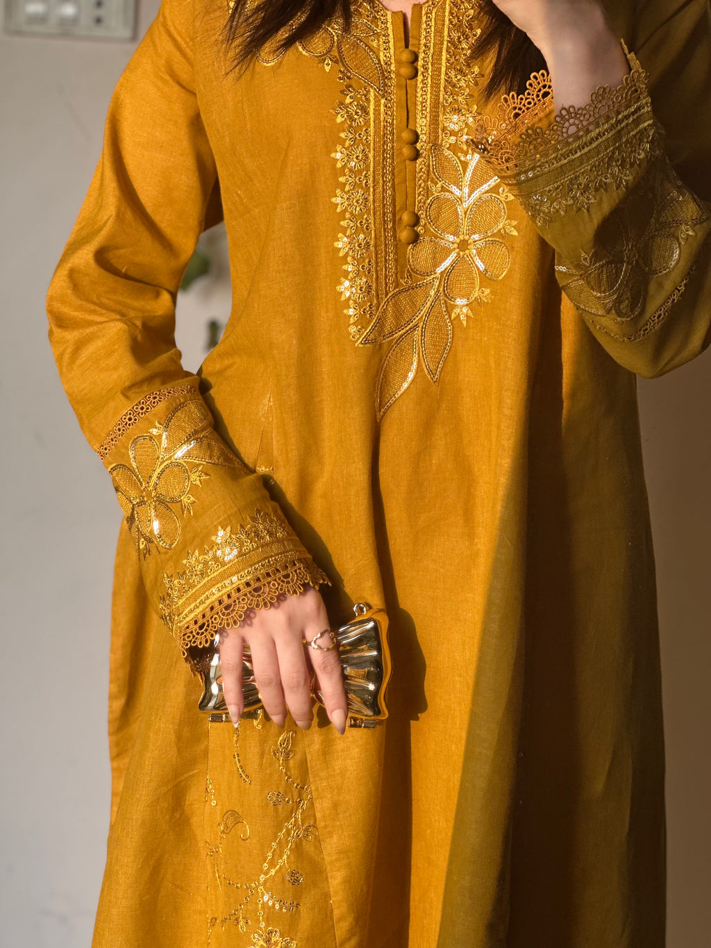 Heer  Frock Embroidered 3 pc
