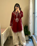 Anmol 2pc (Short Shirt with Farshi Shalwar)