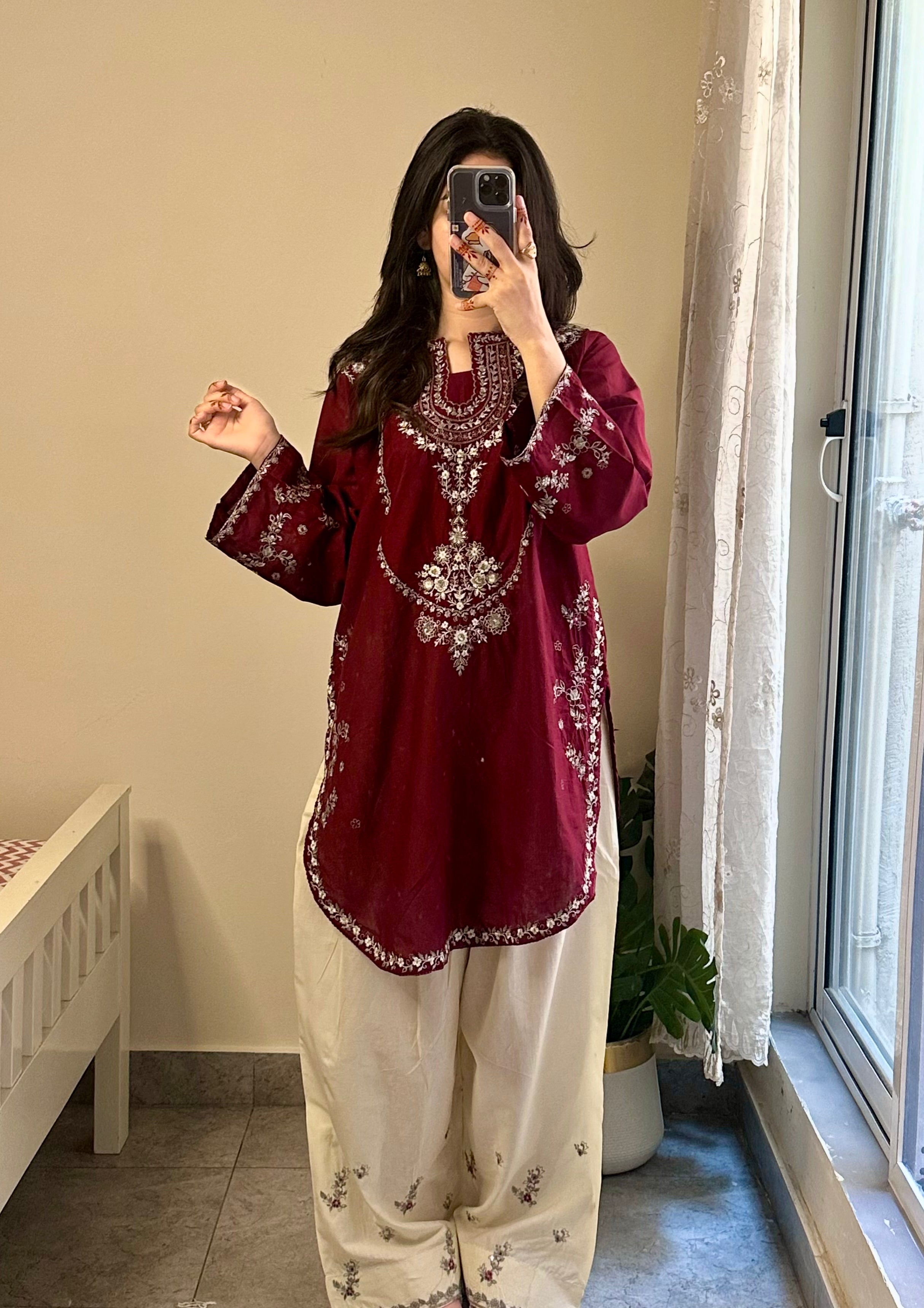 Anmol 2pc (Short Shirt with Farshi Shalwar)
