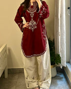 Anmol 2pc (Short Shirt with Farshi Shalwar)