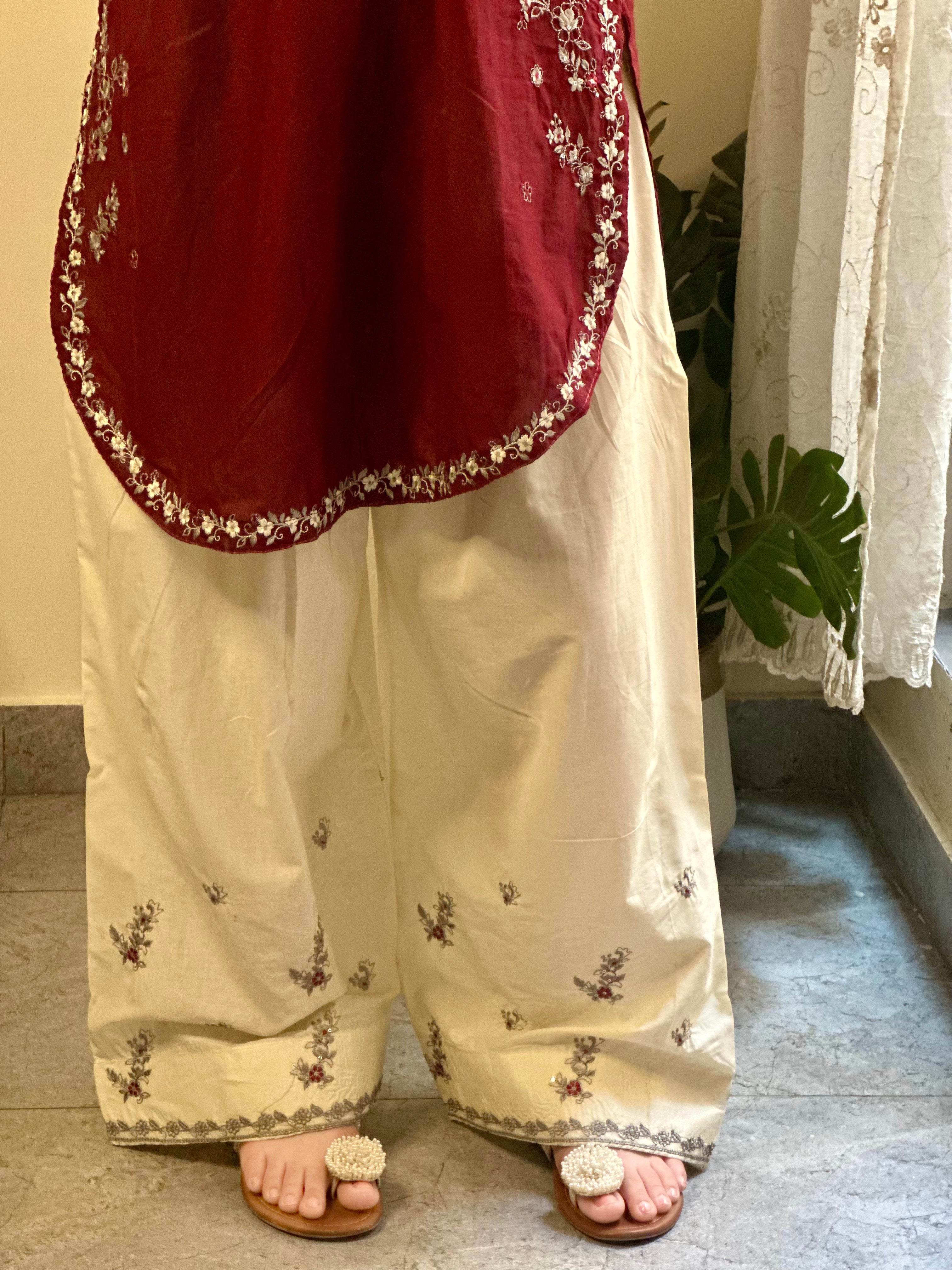 Anmol 2pc (Short Shirt with Farshi Shalwar)