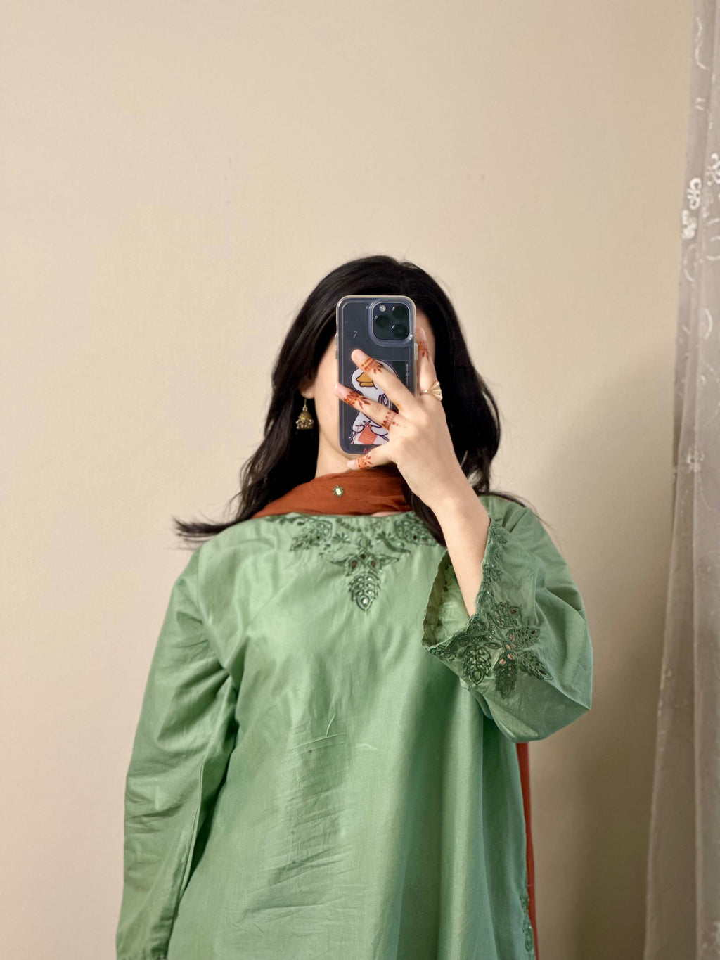 Hayat - 3pc (Short Shirt with Farshi Shalwar)