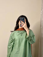 Hayat - 3pc (Short Shirt with Farshi Shalwar)