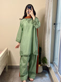 Hayat - 3pc (Short Shirt with Farshi Shalwar)