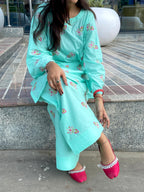 Sehar 2-Piece (Short shirt with Farshi Shalwar)