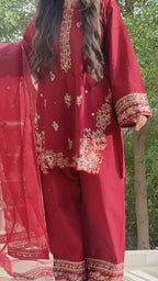 Heba Embroidered 3PC