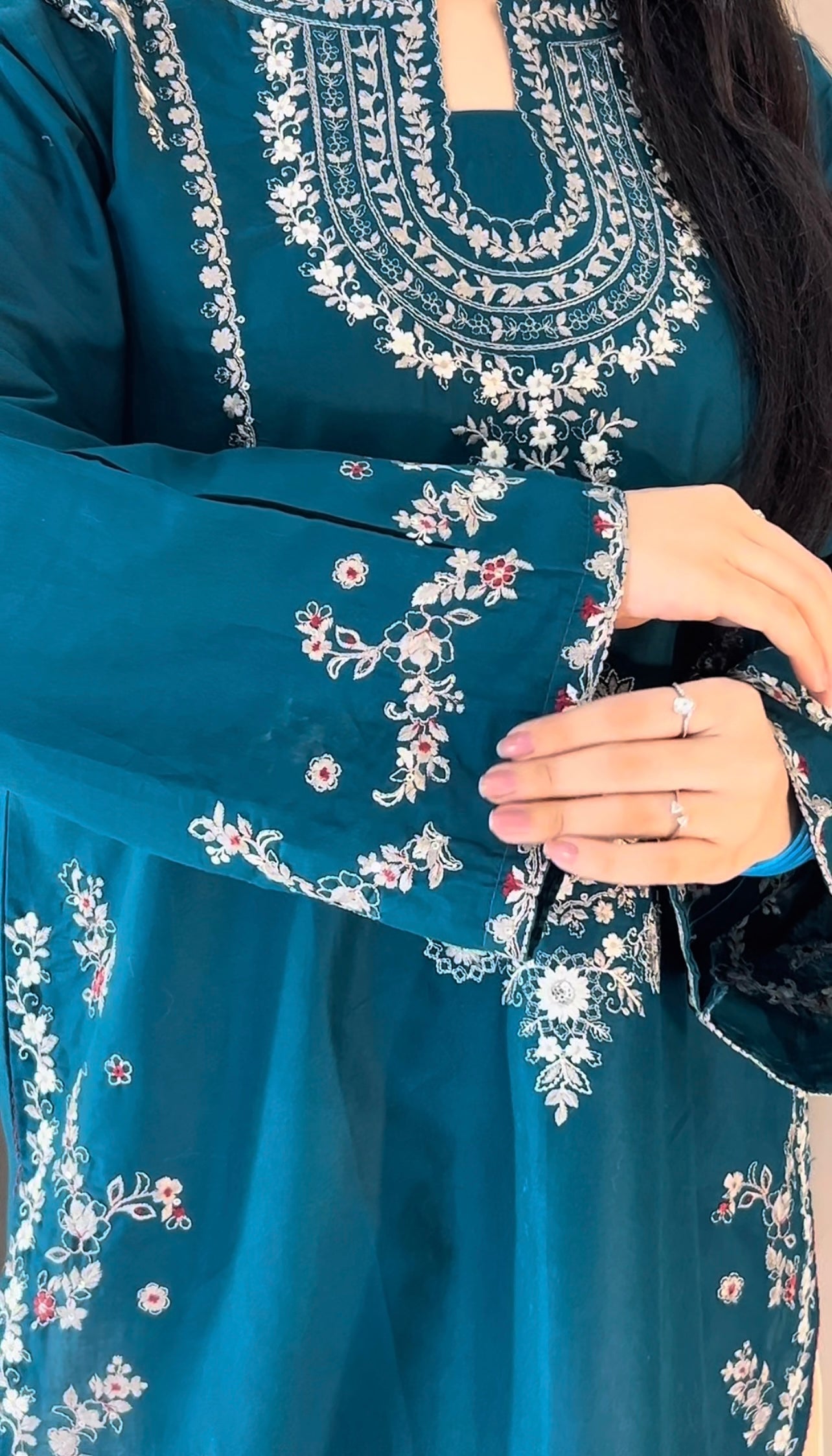 Mehnaaz - 2Pc (Short Shirt with Farshi Shalwar)