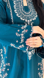 Mehnaaz - 2Pc (Short Shirt with Farshi Shalwar)