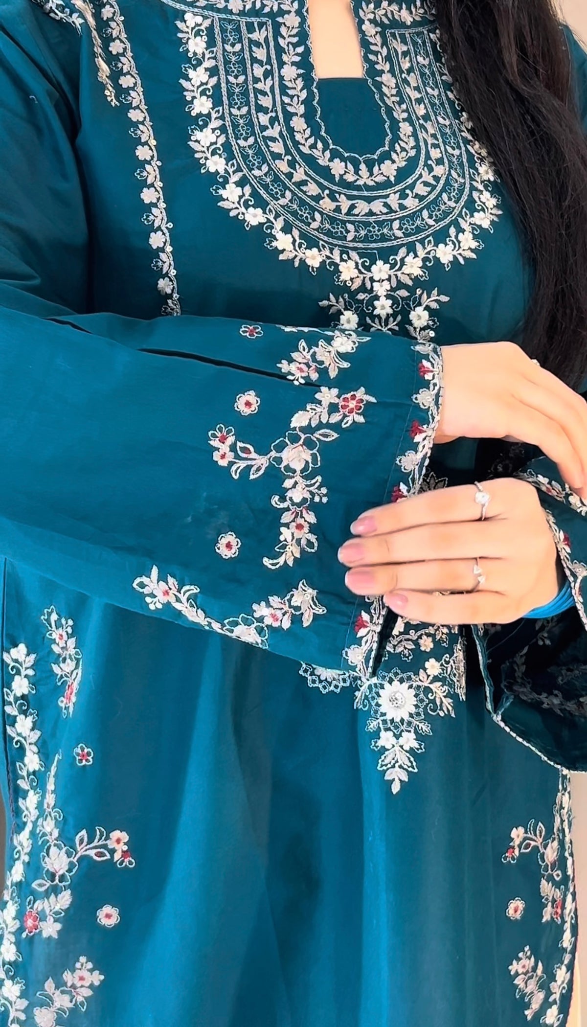 Mehnaaz - 2Pc (Short Shirt with Farshi Shalwar)