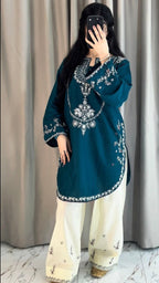 Mehnaaz - 2Pc (Short Shirt with Farshi Shalwar)