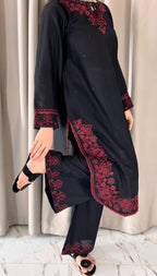 Juliet Black Embroidered 2PC