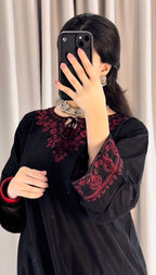 Juliet Black Embroidered 2PC