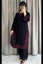 Juliet Black Embroidered 2PC