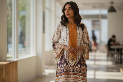 Sunflower print 2 pc