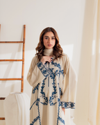 Moon off white Embroidered 3PC
