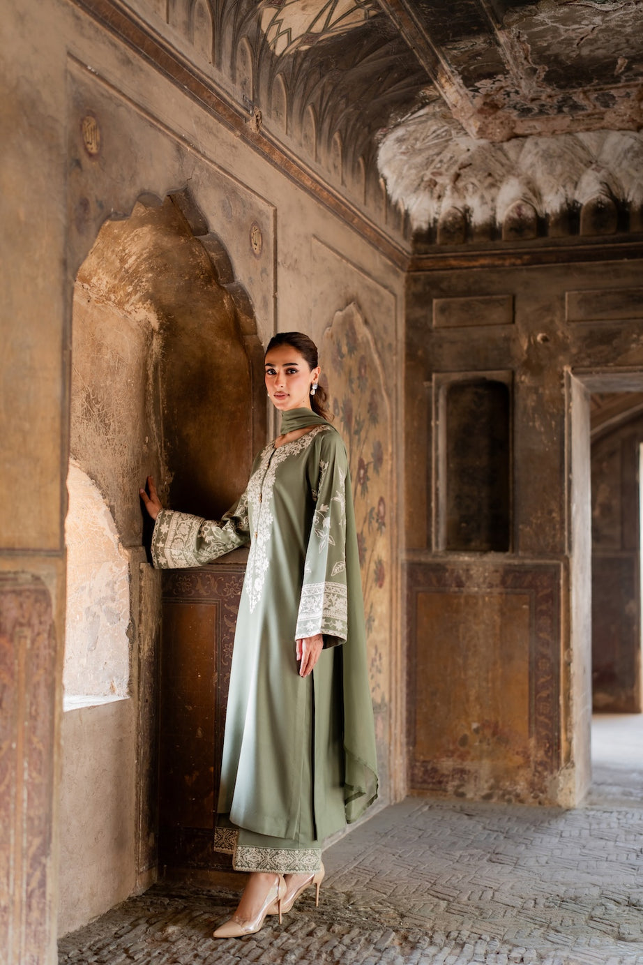 shanzey Embroidered 3 pc