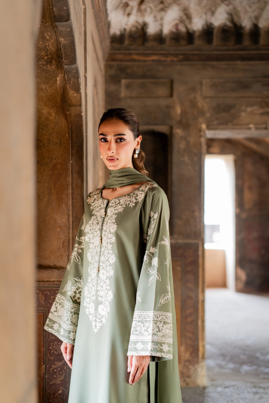 shanzey Embroidered 3 pc