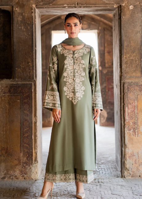 shanzey Embroidered 3 pc