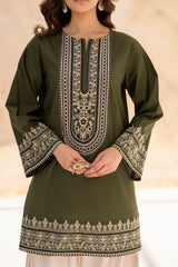 Falak Embroidered 3 PC (Short Shirt & Farshi Shalwar)26NS009