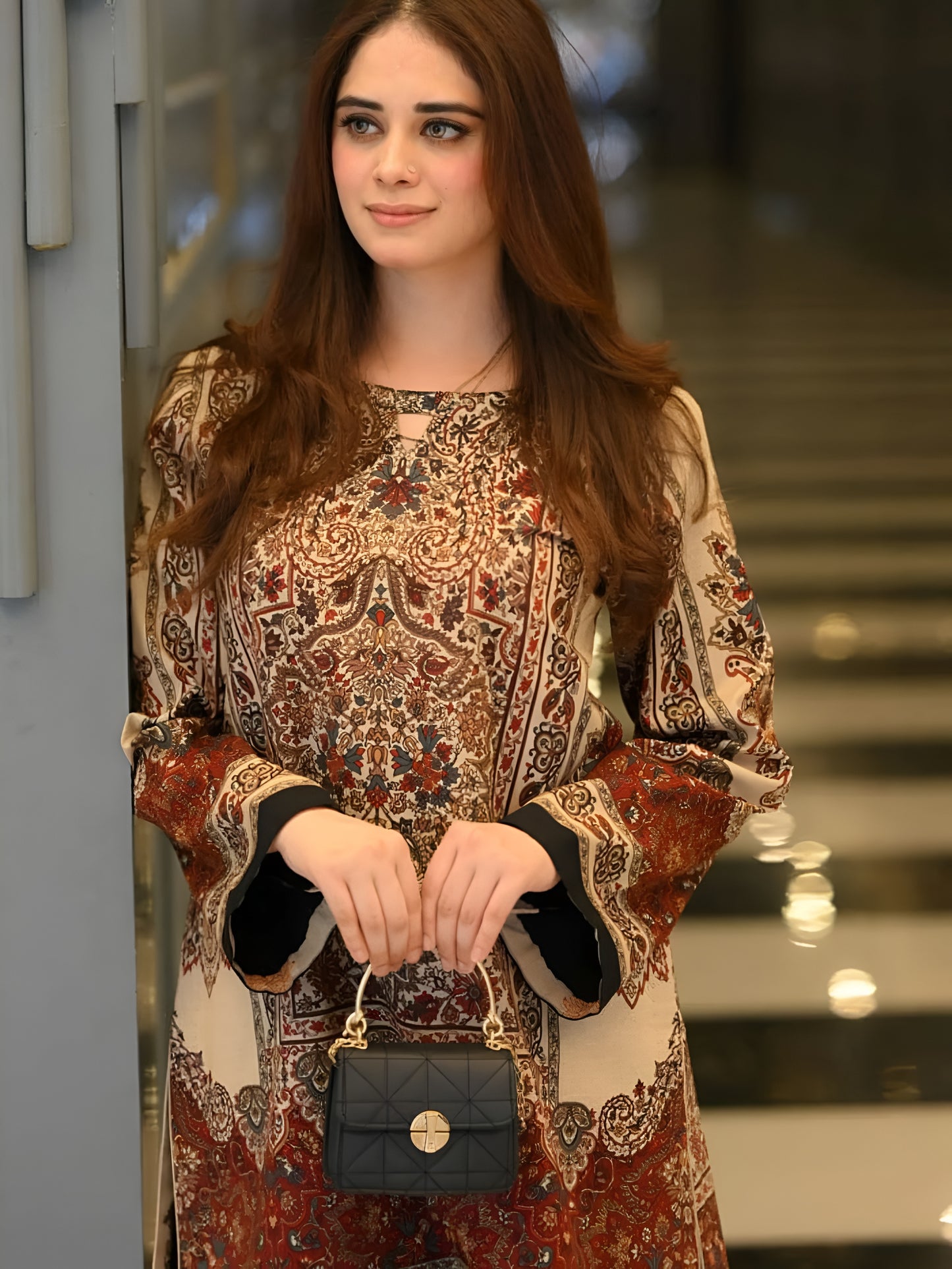 Royal Grace 2 piece printed creab fabric